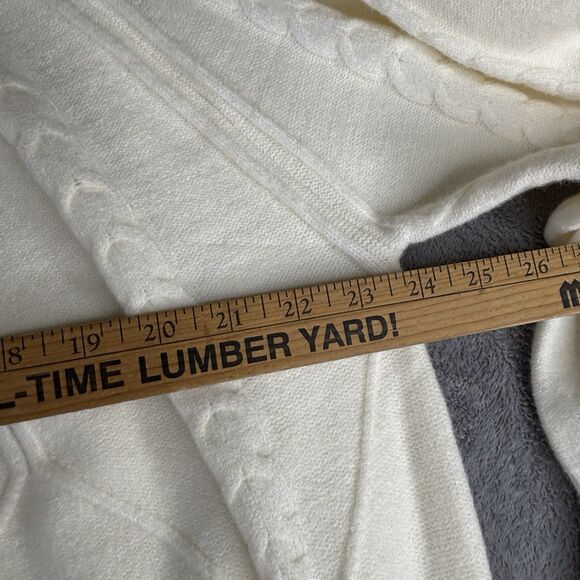 Philosophy Sweater Womens 3X Ivory Chunky Knit Pullover Crew Long Sleeve New $88 - Picture 8 of 14